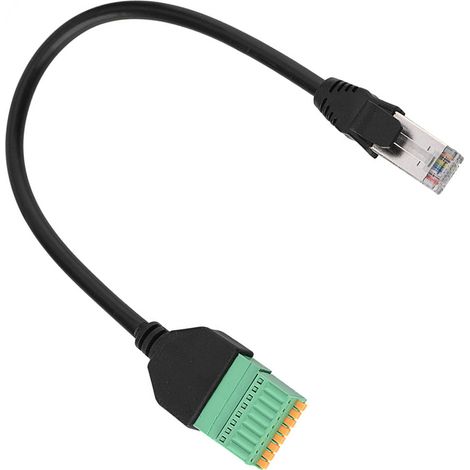Adaptateur Câble RJ45 Mâle vers Borne à Ressort 8 Pins (1/5)
