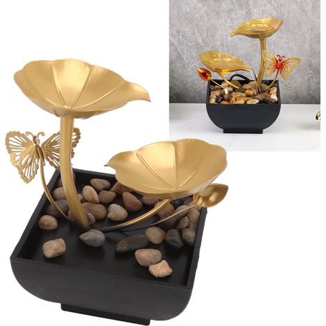 Fontaine de bureau, petite fontaine décorative d'intérieur pour bureau/salon, 220-240 V (norme européenne) (1/5)