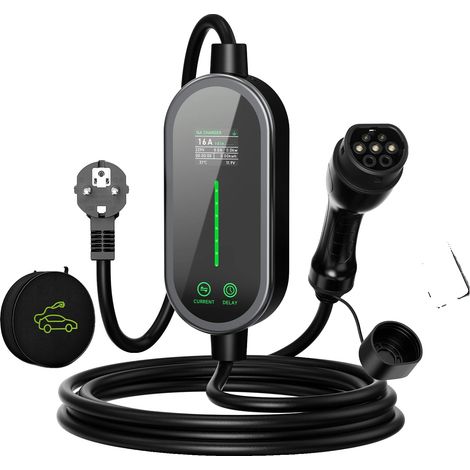 Chargeur EV, Design Portable, Contrôle par Application Intelligente, Courant de Charge Ajustable, Type2 5M avec Application, Type2 5M avec application, TYPE2 (1/2)