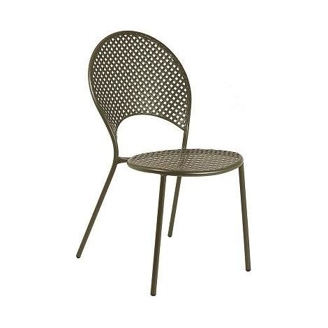 Sedia da giardino collezione Sole colore Marrone India (1/2)