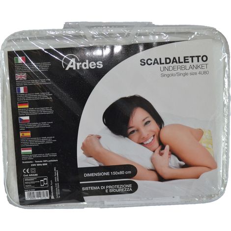 TERMOCOPERTA COPERTA ELETTRICA SCALDALETTO LETTO SINGOLO SCALDASONNO 60 W 51036 (1/3)