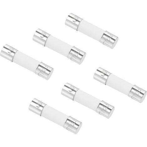 QUARKZMAN 12A 250V 6x30mm Cartouche Fusibles 6PCS Coup Rapide Argenté (1/5)
