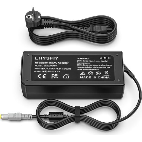 Chargeur 90W Alimentation pour Lenovo ThinkPad Adaptateur 7,95,5mm (1/5)