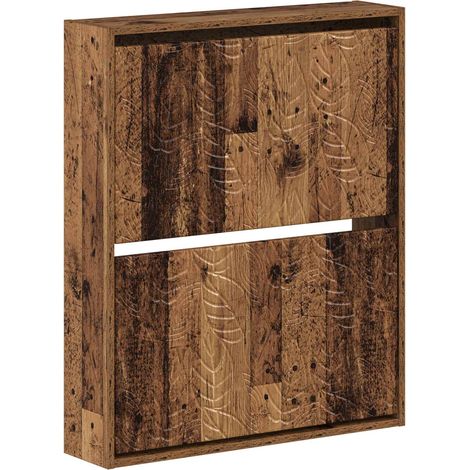 Wall-Mounted Shoe Cabinet DELFT 71 x 17 x 86 cm Engineered Wood vidaXL (1/5)