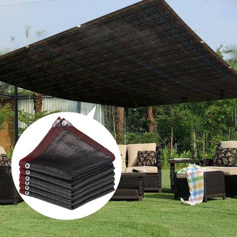 Gartengewächshaus-Markise, Schattierungsnetz für Innenhöfe, 90% Schattierungssegel, sechsfach verstärkte Nähte, perforierte Kanten, 3 x 5 m (1/5)