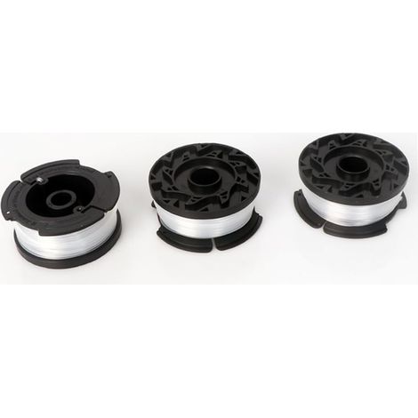3 teiliges Ersatzspulen Set Rasentrimmerkopf mit Nylon