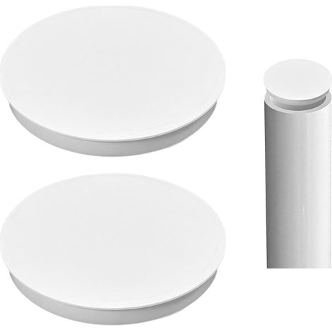 2 Pièces PVC DN100/110 pour Bouchon de Tuyau D'Égout, Bouchon de Conduite d'eau de 100-110 mm de Diamètre pour Tuyau d'Égout, Bouchon de Tuyau 150 mm, Bouchon d'entrée 100 mm, Embout, (Ø100, Ø110)