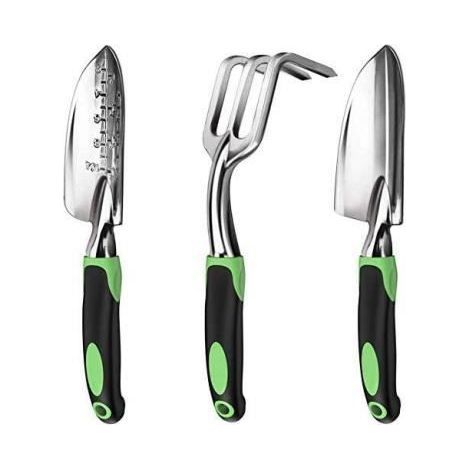 Gardening Tools - 3-Piece Set - Aluminum - Ergonomic & Durable