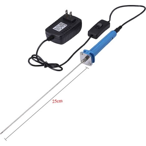 Foam Cutter Pen - 15 W - 110 V-240 V - For Polystyrene Foam Cutting - Stainless Steel Heating Wire - 2 mm Diameter - Blue - 1 Unit (1/3)