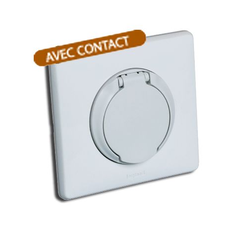 Prise d'aspiration centralisée Celiane à contact – Compatible avec tous les packs Aldes – Pour réseaux complets jusqu'à 50 m2