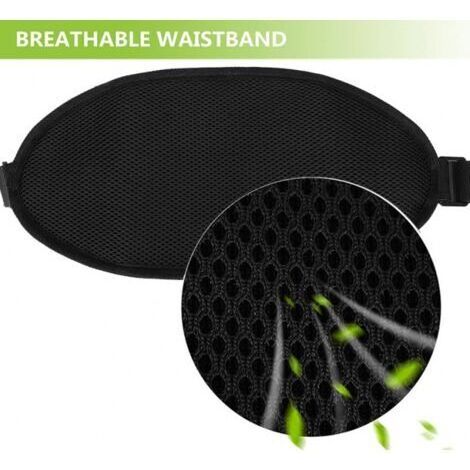 NALOOKAMIC  (noir) Laisse Chien Laisse Mains Libres Chien Jusqu'à 110kg Absorption de Choc, Confortable, Couture Réfléchissante, Idéal pour Course à Pied, Jogging et Marche