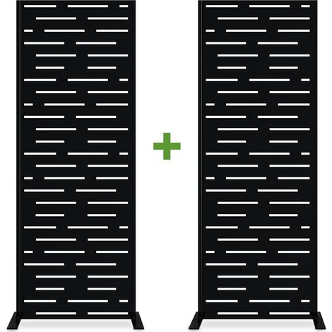 Juego de 2 paneles decorativos ARLBERG Negro Al.160cm estampado completo (1/5)