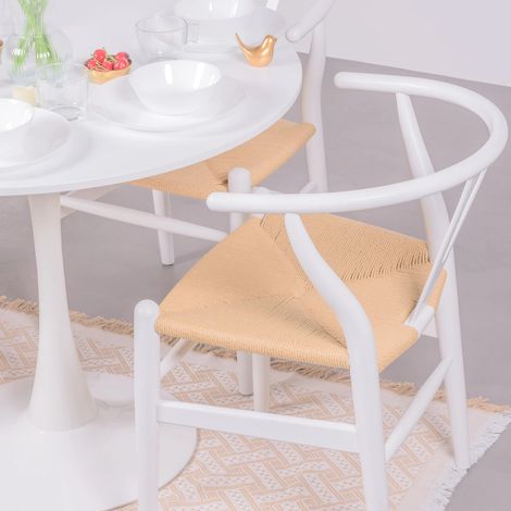 Nest Dream - Skandinavischer Stuhl aus farbigem - Wish - Weiß