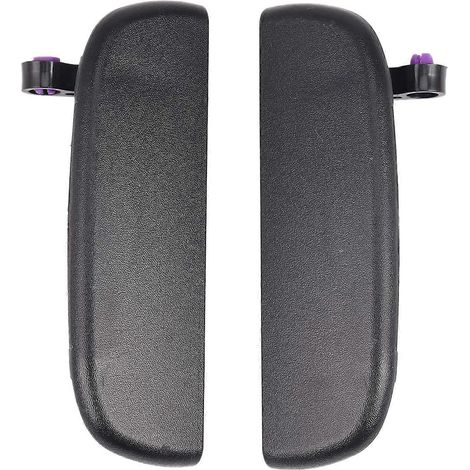 2 poignées de porte extérieures noires et boutons d'ouverture de porte pour voitures, compatibles avec Alto. (1/5)