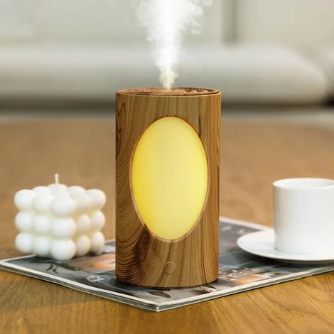 Humidificateur d'air 600 ml, sans fil et rechargeable avec lumière LED colorée (1/5)