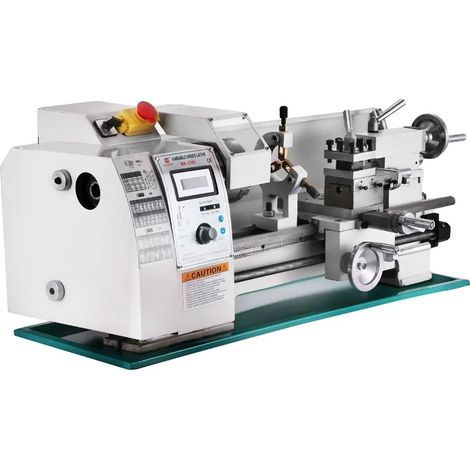 Torno de metal de alta precisión, aplicaciones versátiles, 8x16 pulgadas, 750 W (1/2)