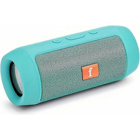 Enceinte portable sans fil avec lecture de carte T-Flash et USB, basses stéréo, connexion sans fil, accents orange, cadeau pour les mélomanes (1/5)