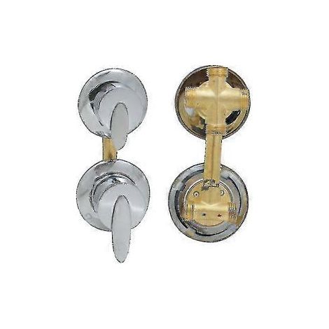 4-Wege-Duscharmatur mit Messing-Armaturen für Duschkabinen (A)