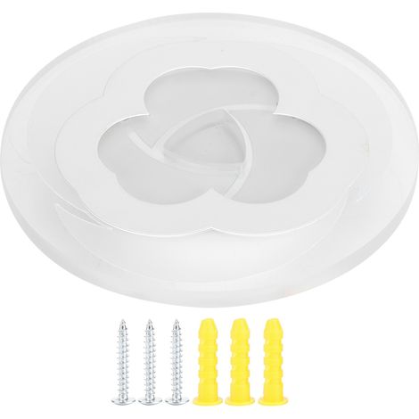 Plafonnier LED Fleur - 18 W - 20 cm - Acrylique et Aluminium - 3 Couleurs Réglables - Pour Chambre Cuisine Séjour - 1 Pièce (1/5)