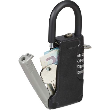 Caja fuerte para llaves de exterior con código, Caja fuerte para llaves con código, Caja fuerte para llaves, Caja fuerte pequeña para llaves (1/5)