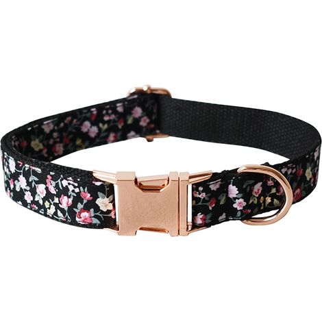 Collier Pour Chien - Avec Décoration Florale Détachable - Taille Réglable - Pour Chiens de Petite et Moyenne Taille - Lot de 2 (1/5)