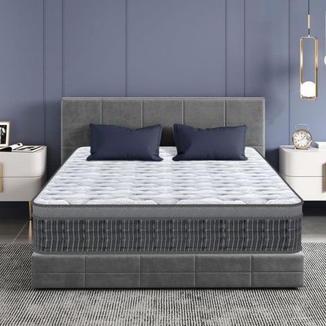 MATELAS - YIDATONG - Matelas de Luxe 160x200 cm - Épaisseur 26 cm - Fermeté moyenne - Mousse HR & ressorts ensachés (1/5)