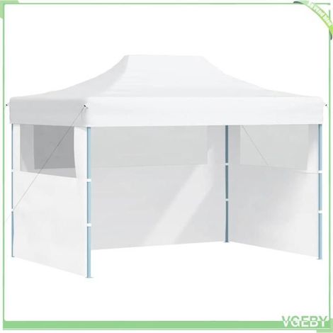 Tente de réception pliable - FAFEICY - 48899 - 280x410x315 cm - 3 parois avec fenêtres - Acier / Oxford 600D (1/5)