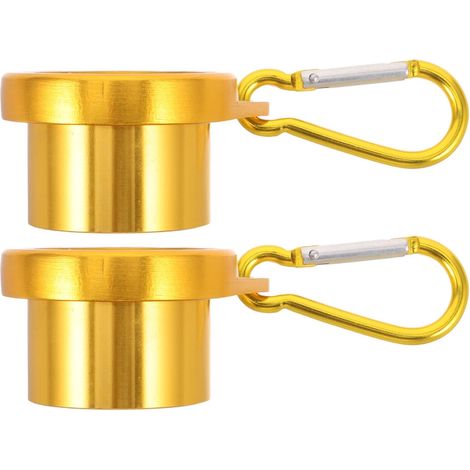 Anneaux Pivotants pour Mât de Drapeau 360° en Alliage d'Aluminium Doré Lot de 2 Clips de Fixation Résistants aux Intempéries Diamètre Intérieur 27 CM Adaptés pour Installation (1/5)
