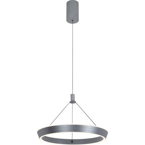 Suspension anneau LED gris 24W 2900lm Ottana Italux