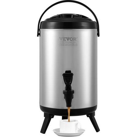 Distributeur de Boissons Isotherme 7,6L Distributeur d’Eau Chaude et Froide Non Électrique Inox Alimentaire Conservation 4-6H Conteneur Isotherme avec Robinet Portable pour Camping Restauration (1/5)