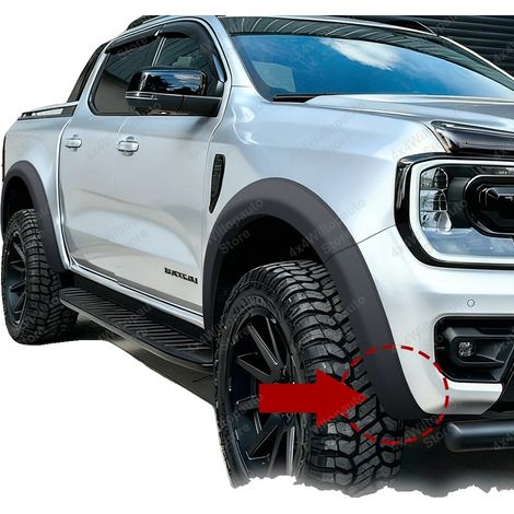 Extensiones de guardabarros, plástico ABS duradero, compatibles con Ford Ranger Wildtrak, SIN AGUJEROS. (1/2)