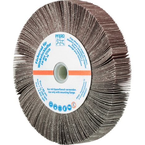 PFERD TOOLS Lamellenschleifrad für Winkelschleifer FR WS Ø 125x20mm M14 A180 universelle Anwendung 2 Stk