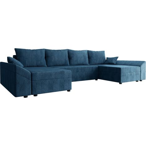 Canapé d'angle Memphis 105, Poso 05, Fonction de couchage, Boîte de literie, 317x140x82cm, 0 (1/5)