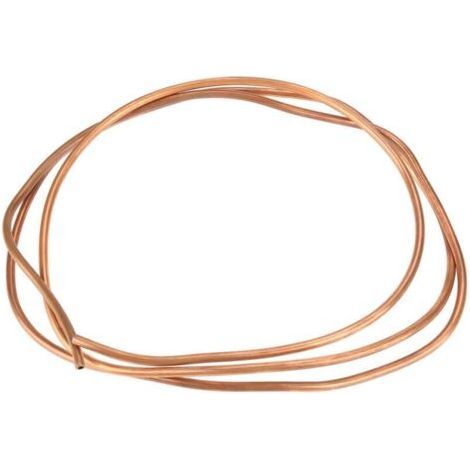 Flexible Copper Tube - 2 meter T2 flexible copper coil, inner diameter 4mm, outer diameter 5mm, wall thickness 0.5mm, used for refrigeration. (1/4)