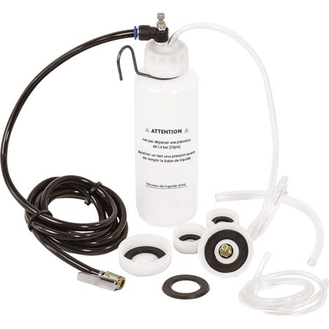Autobest – Kit purgeur de frein automatique – Compatible avec systèmes Lockheed, VAG, Girling, ATE – 4 bouchons fileté pour purger facilement
