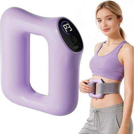 Appareil De Massage Pour Le Dos - 5 Niveaux D'intensité - 3 Modes De Vibration Intelligents - Rechargeable USB 30 W - Fonctionnement Silencieux - Ceinture Lombaire Réglable Double - 13x14x4 Cm (1/5)