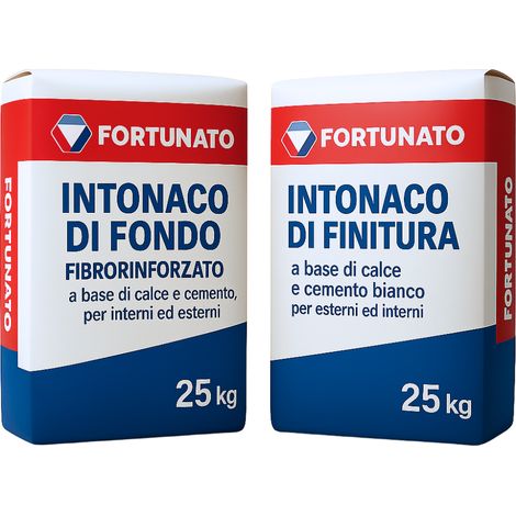Set completo intonaco fondo fibrorinforzato intonaco finitura interni esterni (1/5)