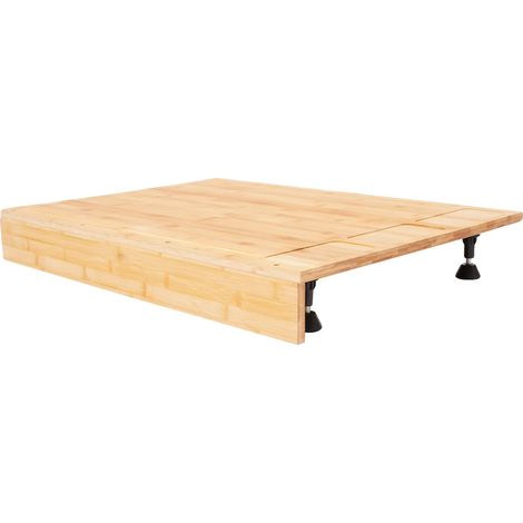 Couvercle de cuisinière, protecteur de comptoir multifonctionnel, matériau en bambou, Beige (1/5)