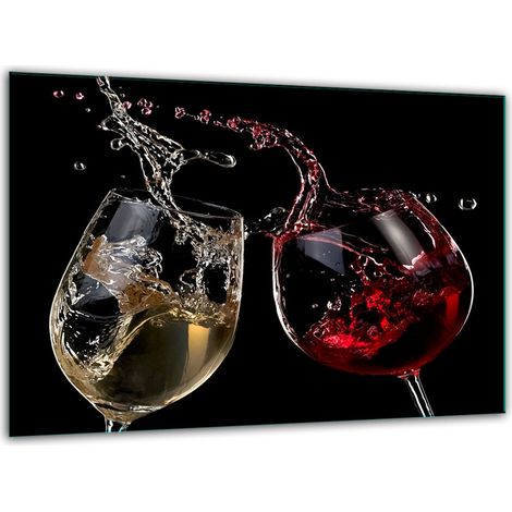 Tabla de cortar de vidrio templado de 30x22 cm para vino (1/5)