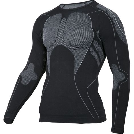 Thermoaktives T-Shirt, schwarz und grau, Größe 2XL/3XL, CE-zertifiziert, lahti (1/2)