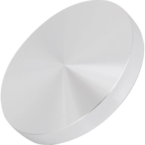 Disque Aluminium M8 - 1 Pièce - Pour Table Verre - Fixation Pied Central - 75mm Argenté (1/4)