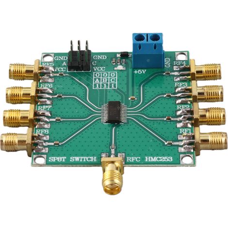 Interrupteur unipolaire à huit positions RF non‑Composants électroniques réfléchissants HMC253 CC‑2,5 GHz (1/5)