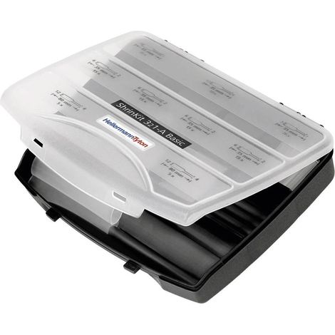 HellermannTyton 380-03004 Manga Termorretráctil Negra 130 uds