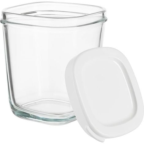 Lot de 6 pots yaourt en verre avec couvercle pour Multi Delices (1/5)