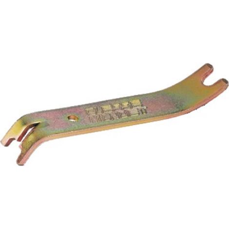 Clesse Industries – Clé de réarmement pour robinet coup de poing 3815 – Chromé or – Pour cylindre et serrure – Usage professionnel