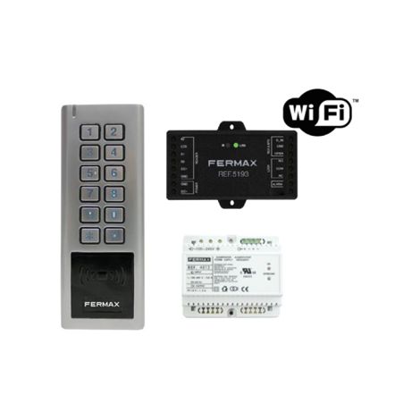 Kit de control de acceso wifi con teclado y 1.000 usuarios, incluye alimentador 12VDC-2A