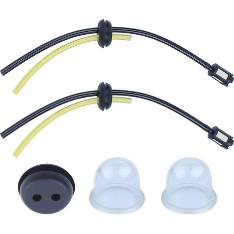 Ensemble de fixation de conduite de carburant à double orifice, incluant un filtre et un kit de pompe d'amorçage — spécifiquement conçu pour les moteurs de matériel de jardinage.