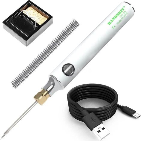 Green Mobility-5V 8W USB stylo de fer à souder à souder électrique Kit d'outils de soudage à la main à chauffage rapide (1/5)