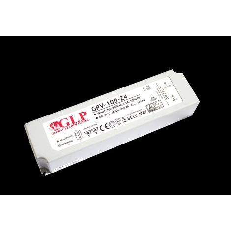 GPV-100-15: Alimentatore GLP serie GPV 15V/6.7A, CV, custodia in plastica IP67