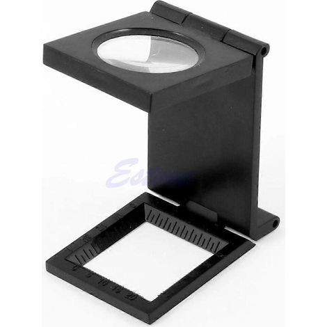 Loupe de bureau 10X pour tissus, fil à coudre, mesure et compteur pliables (1/5)
